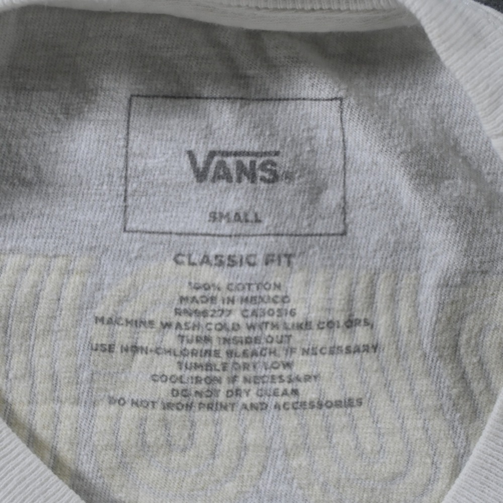 Vans Mens Spirit Multi-Language Graphic Long Sleeve T-Shirt Size Small White - Picture 4 of 7